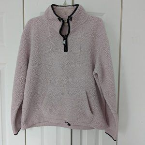 PINK Oversized Sherpa quarter zip